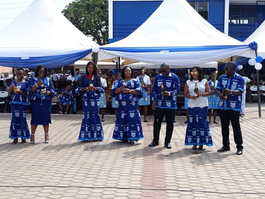 Unveiling of 70th anniversary logo at speech day