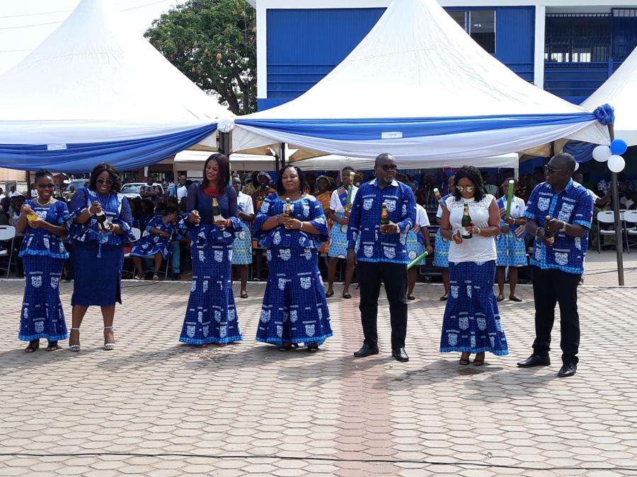 Unveiling of 70th anniversary logo at speech day