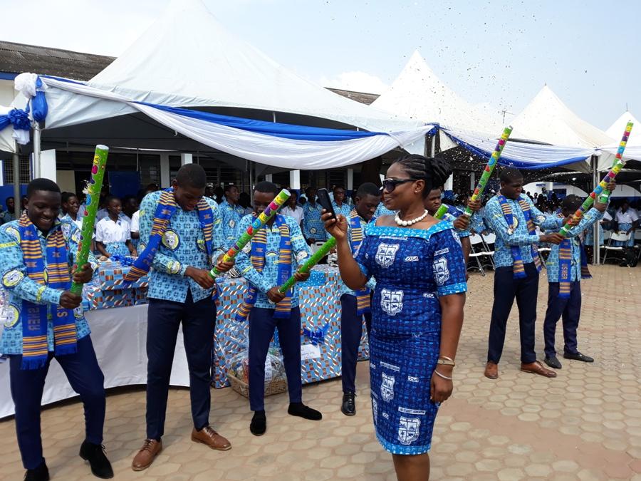 Unveiling of 70th anniversary logo at speech day